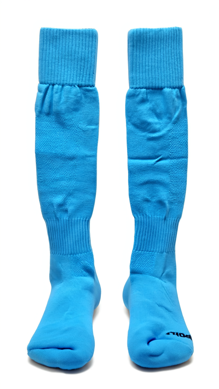 Calcetines de Fútbol Azul Celeste – Alta Comodidad y Rendimiento
