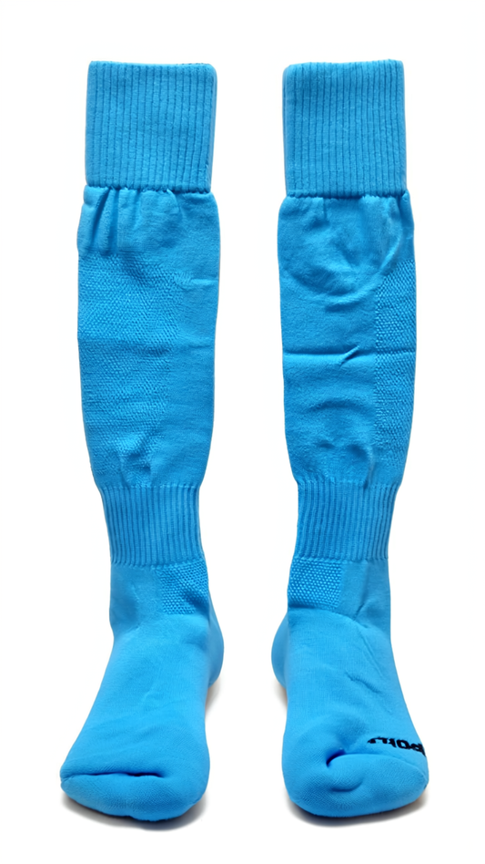 Calcetines de Fútbol Azul Celeste – Alta Comodidad y Rendimiento