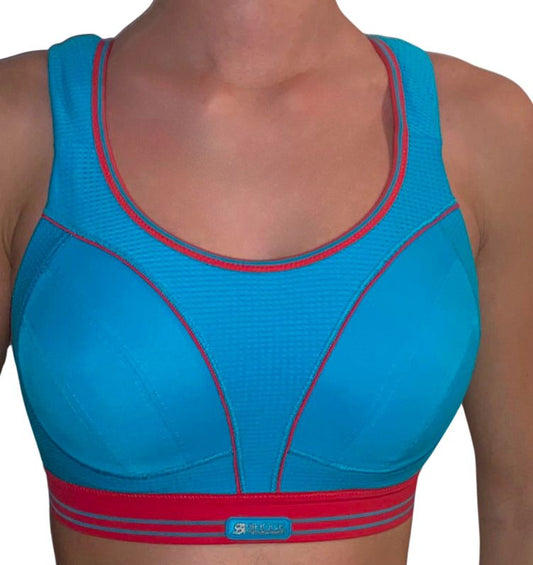 Sujetador Deportivo Shock Absorber en Azul Claro – Alta Sujeción y Estilo