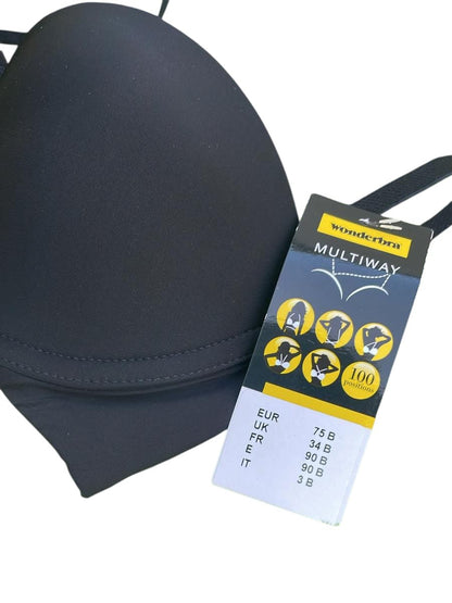 Sujetador Wonderbra Negro 90B – Máximo Realce y Comodidad