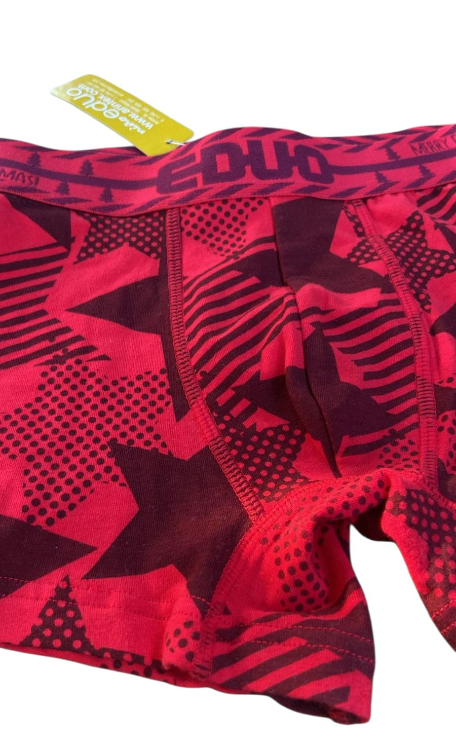 Bóxer Infantil Rojo con Estrellas – Talla 10 Años