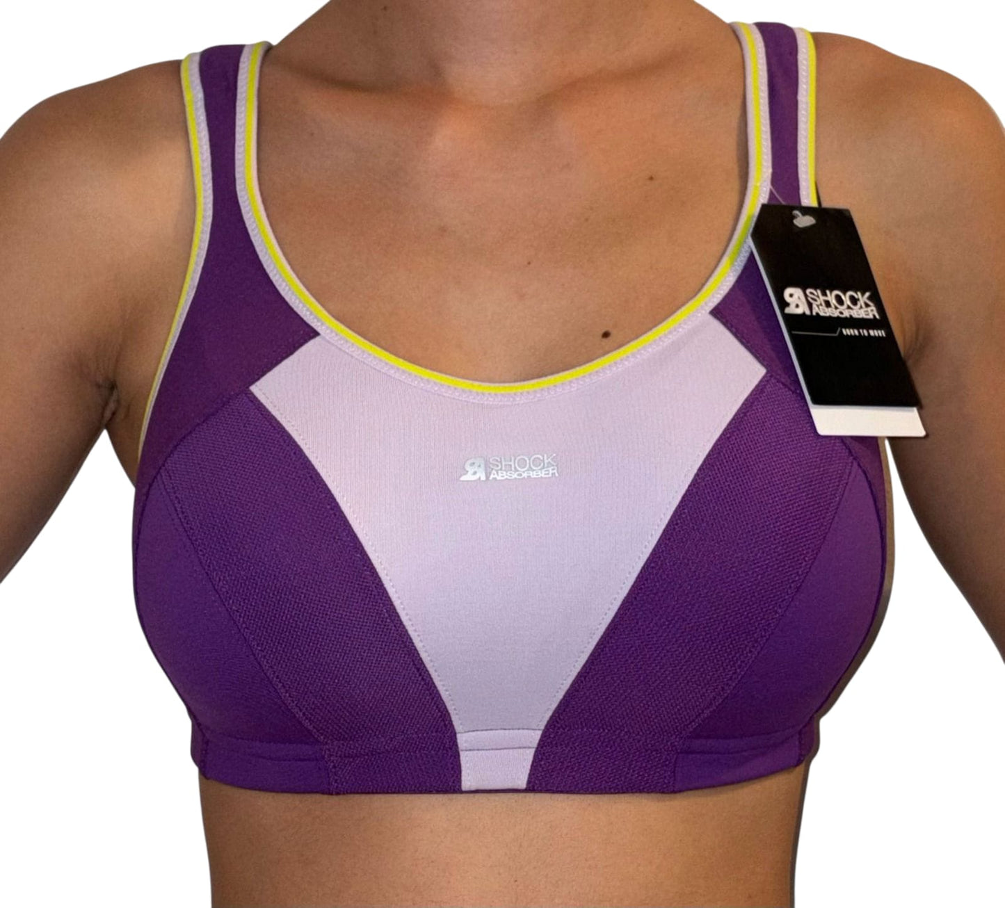 Sujetador Deportivo Shock Absorber Lila – Máxima Sujeción y Estilo