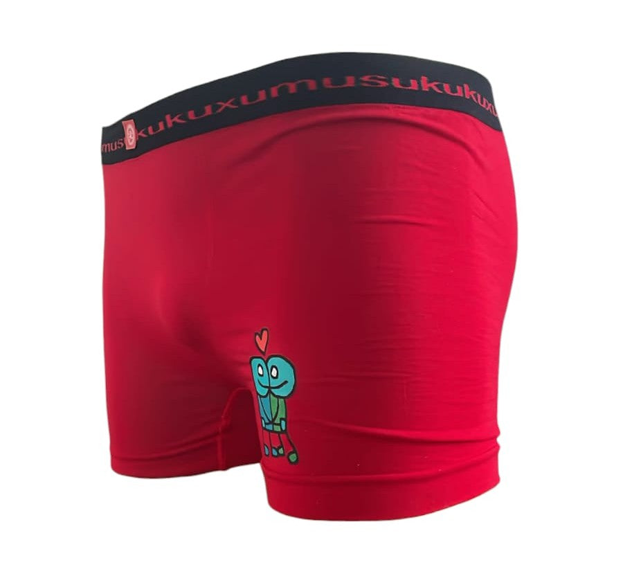 Boxer Rojo“Amor de Tortugas” - Talla S