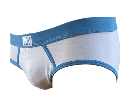 Slip para Hombre UDY Blanco con Azul – Estilo Deportivo