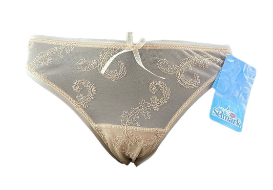 Braga Beige con Bordado Elegante – Talla M