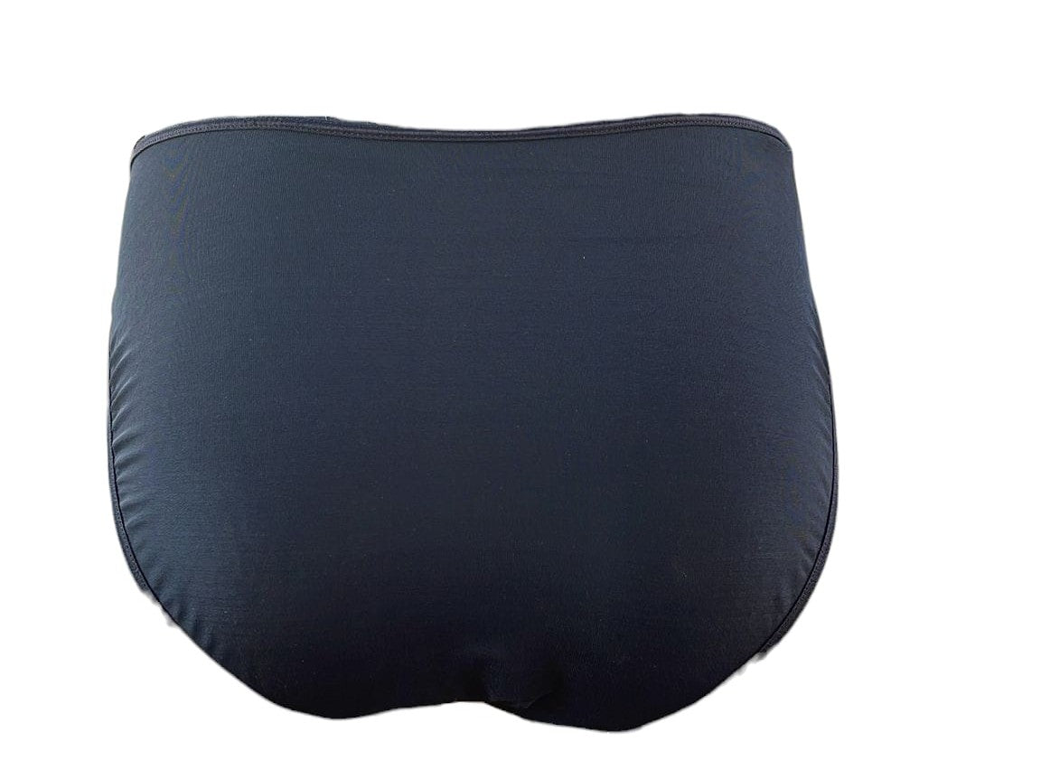 Braga Clásica Negra con Detalle Fruncido – Talla L