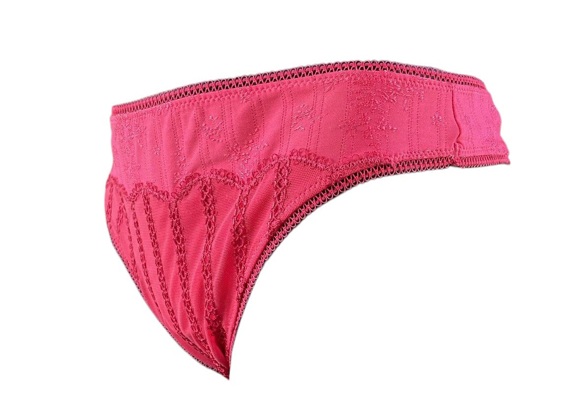Tanga Clásico Rosa con Encaje – Talla XL