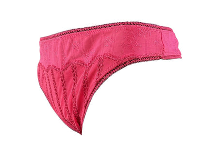 Tanga Clásico Rosa con Encaje – Talla XL