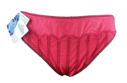 Tanga Clásico Rosa con Encaje – Talla XL