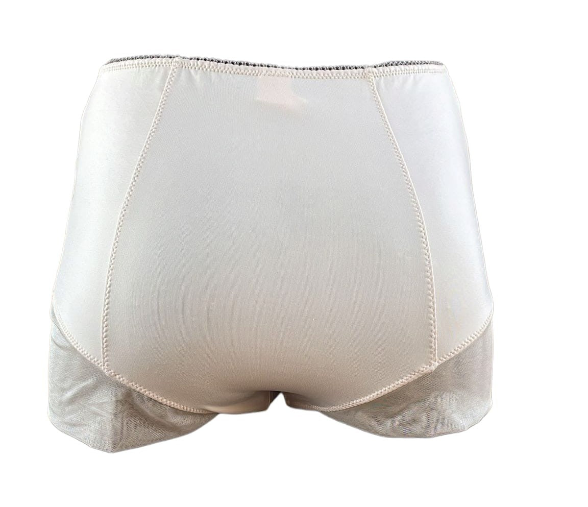 Braga Alta con Rayas Suaves y Encaje – Talla M
