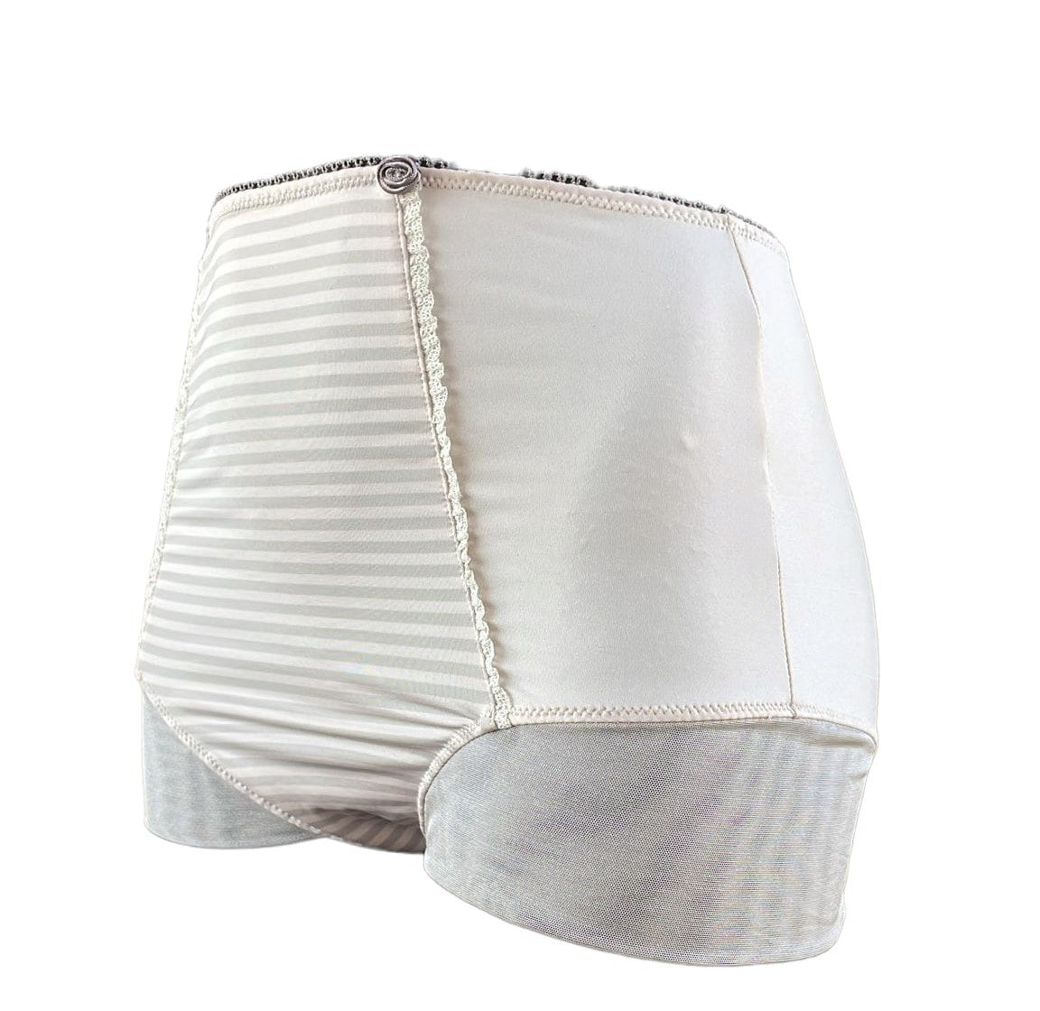 Braga Alta con Rayas Suaves y Encaje – Talla M