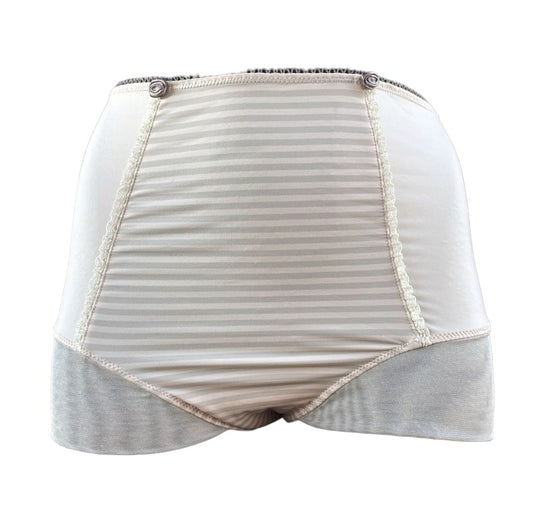 Braga Alta con Rayas Suaves y Encaje – Talla M